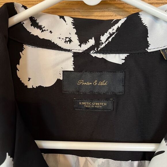 Porter & Ash Kinetic Stretch Short Sleeve Button Down Shirt Large - Picture 3 of 8